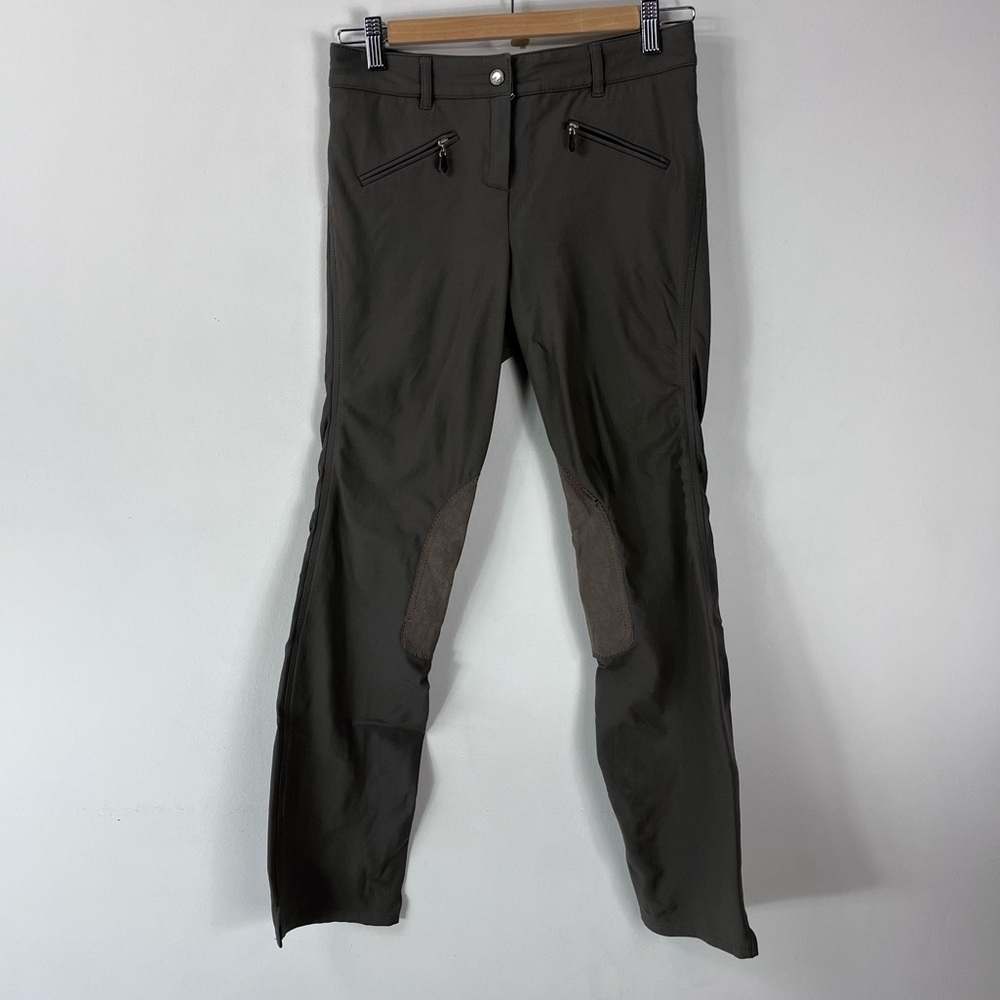 PAMELA HENSON Equestrian Riding Pants Gray Taupe Size 26